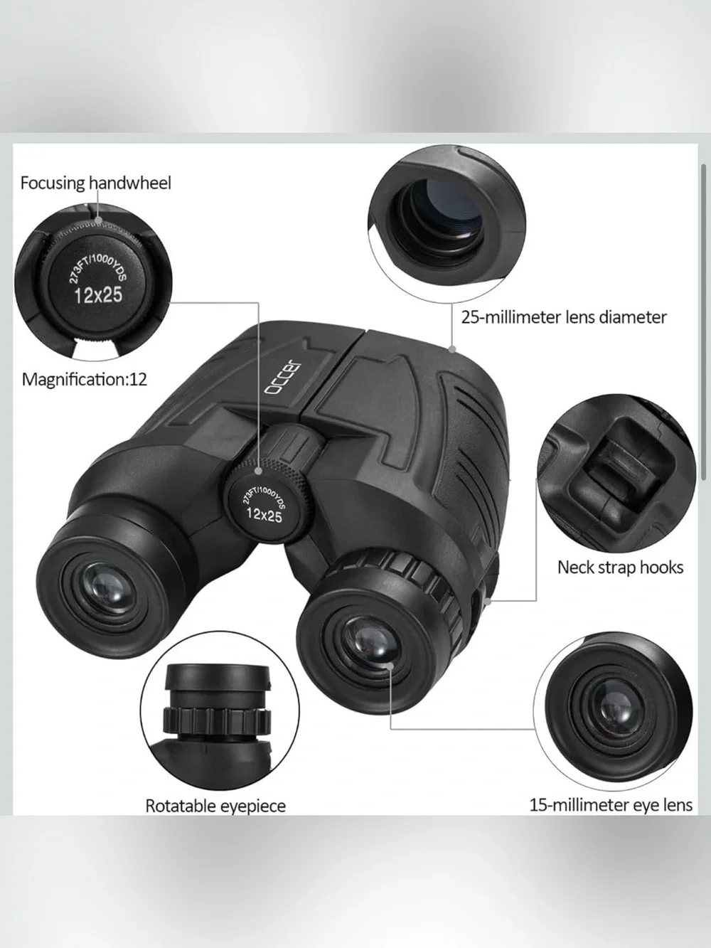Occer Compact Binoculars